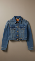Women's Cropped Heritage Denim With Brass Hardware