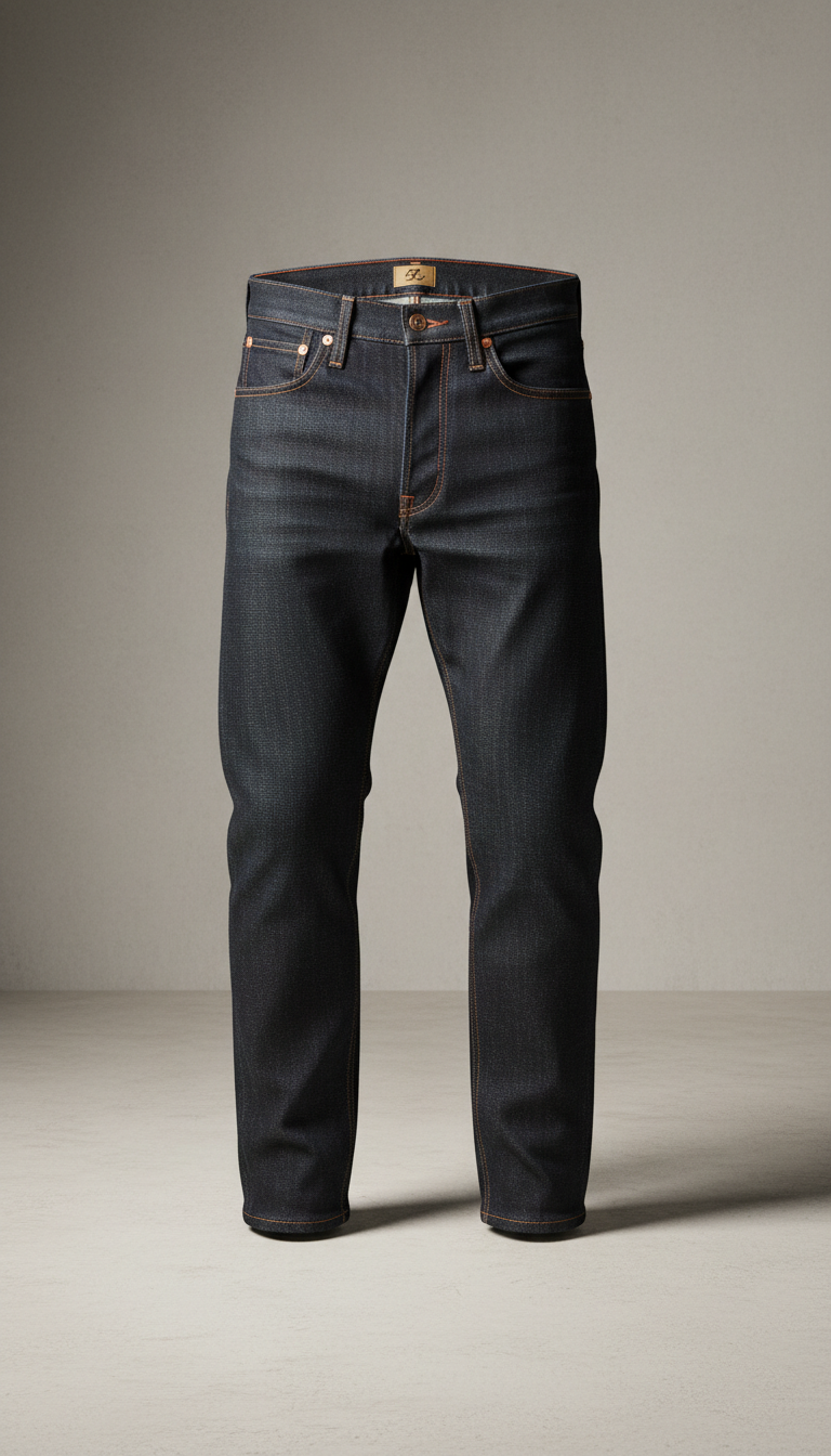 Japanese Selvedge Denim Straight-Leg Jeans